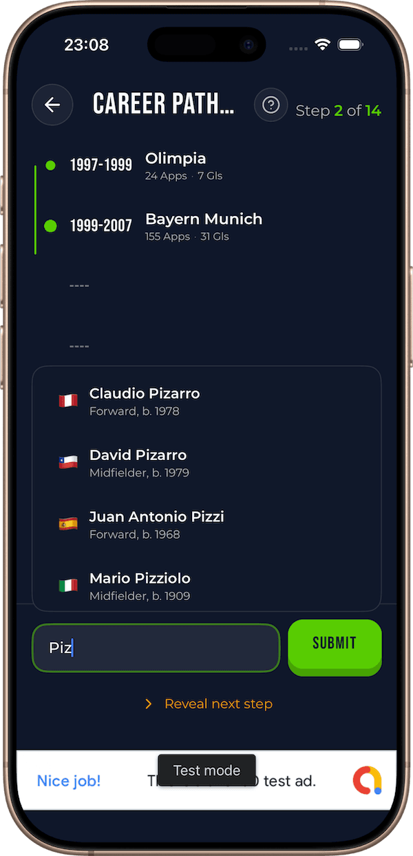 Elite Index Player Search